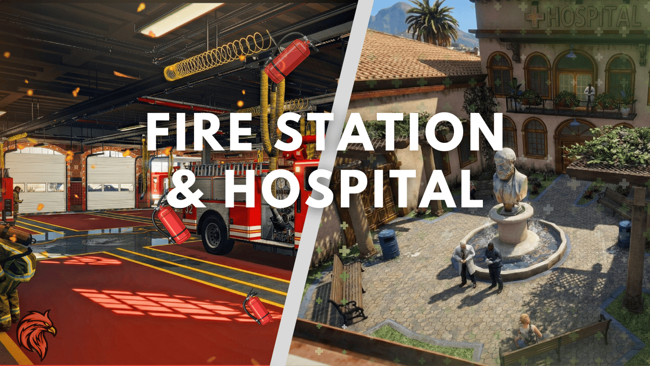 Sandy Fire Station V2 & Hospital V2 [Bundle]